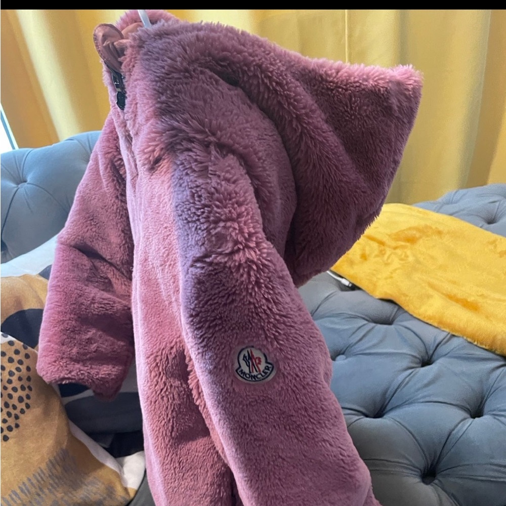 Reversible moncler coat kids size 10 !!
